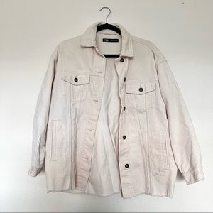 zara beige cream jacket